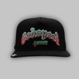 Godspeed Trucker Hat – Black / Multicolor Lettering